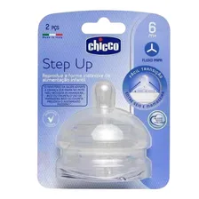 Bico Mamadeira Chicco Step Up Fluxo Papa 6m+ 2 Unid Foto mini 1