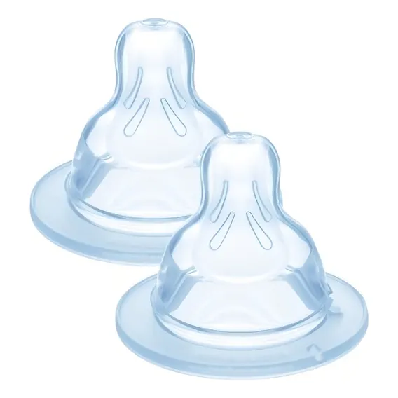 Bico para mamadeira fluxo extra rápido silicone Mam Blister 2 unidades Foto 1