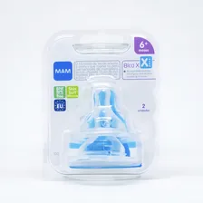 Bico para mamadeira fluxo extra rápido silicone Mam Blister 2 unidades Foto mini  2