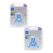 Bico Silicone Para Repor Mamadeira Mam Embalagem Dupla Foto mini 1
