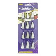Bicos De Confeitar Jogo Bicos Inox Kit 12 Peças Foto mini  3