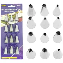 Bicos De Confeitar Jogo Bicos Inox Kit 12 Peças Foto mini  2