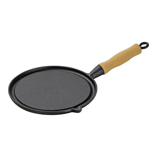 Bifeteira Chapa Ferro Fundido Redonda Lisa 26 Cm Foto 1