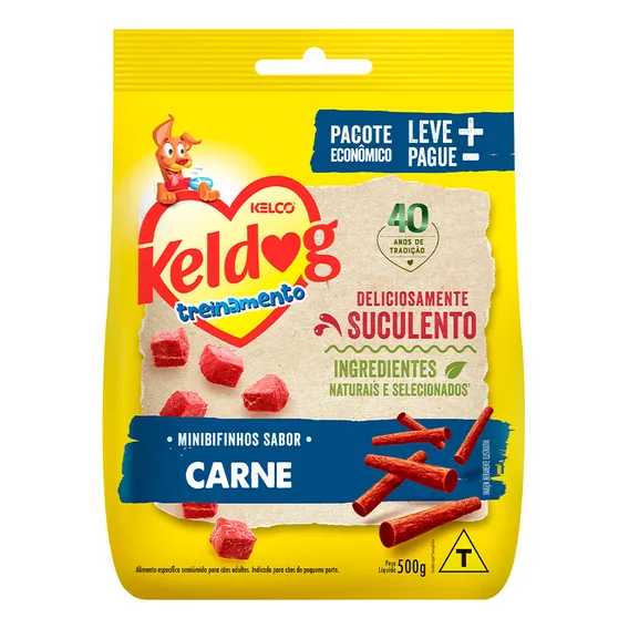 Bifinho Para Cães Keldog Carne 500g Kelco Foto 1