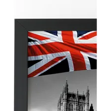 Big Ben Londres Onibus Quadro Moldura Preta 60x40cm Foto mini 2