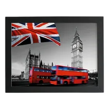 Big Ben Londres Onibus Quadro Moldura Preta 60x40cm Foto mini 1