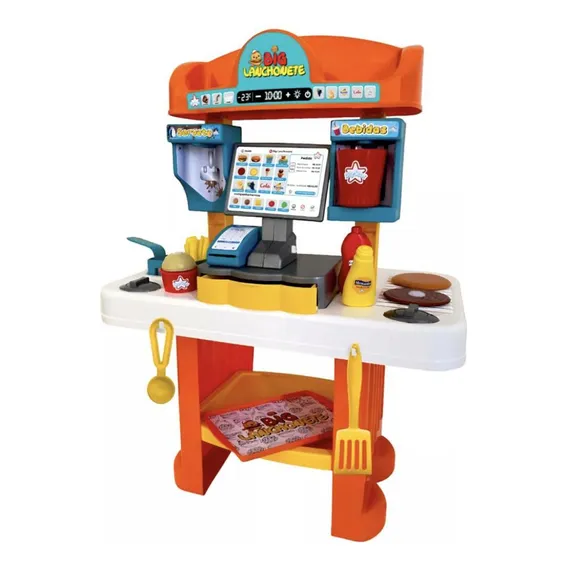 Big Lanchonete Fast Food De Brinquedo Completa Big Star Infantil Foto 1