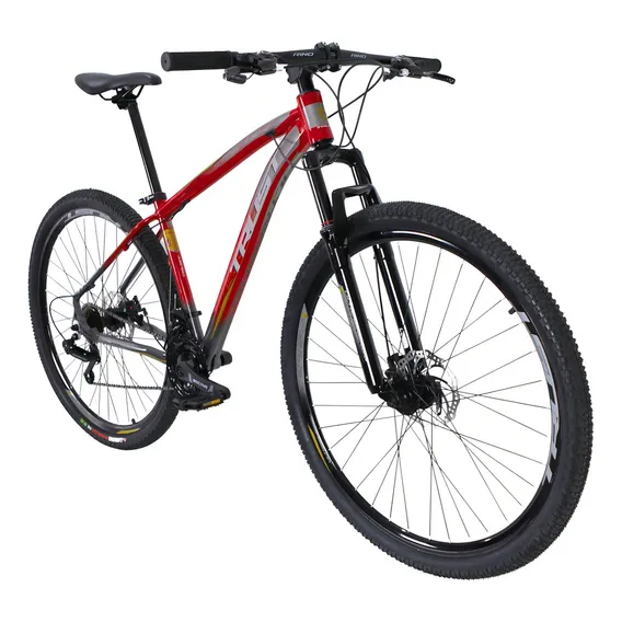 Bike Aro 29 Trust - 24 Vel. Cambios Shimano Cor Vermelho Tamanho Do Quadro 19 Foto 1