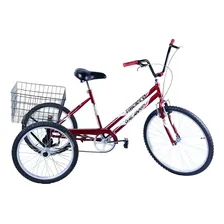 Bike Bicicleta Triciclo Adulto Aro 20 Food Bike Vermelho Foto  mini 1