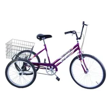 Bike Bicicleta Triciclo Adulto Aro 20 Food Bike Violeta Foto mini 1