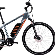 Bike Elétrica Caloi Assistida E-vibe City Tour Shimano Cor Cinza Foto mini  3