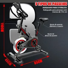 Bike Ergometrica Spinning Bicicleta Ergometrica Profissional Com Base Foto mini 4