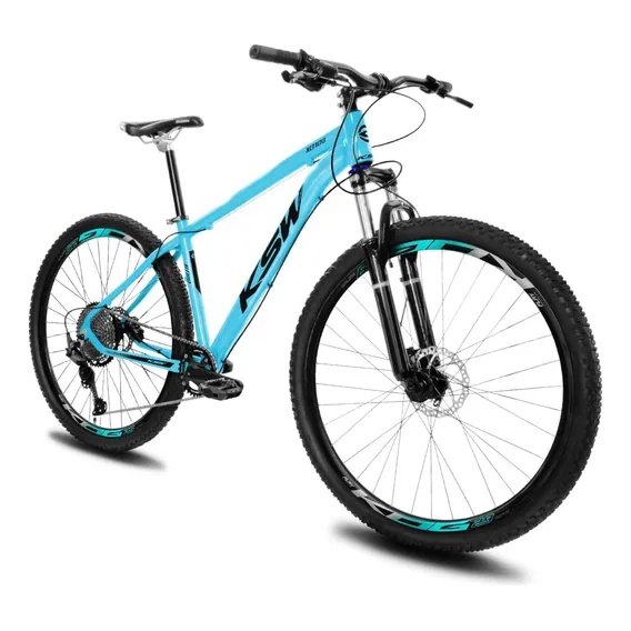 Bike Mtb Aro 29 Ksw Xlt100 Com Relação 1x12v Com Susp Remota Cor Azul/preto Foto 1
