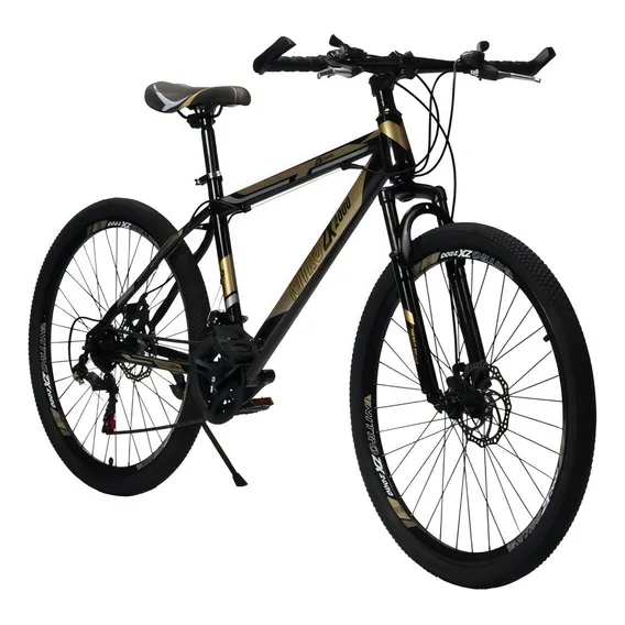 Bike Nitro Zx2000, Aro 26, Cambio Shimano, F Disc, Suspensão Dourado Foto 1