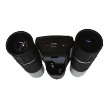 Binóculo Câmera Espião Filma E Tira Foto Com Zoom De 10x25 Cor cinza com preto Foto mini  3