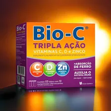 Bio-c Tripla Ação Efervescente C/30 Comprimidos Foto mini 4
