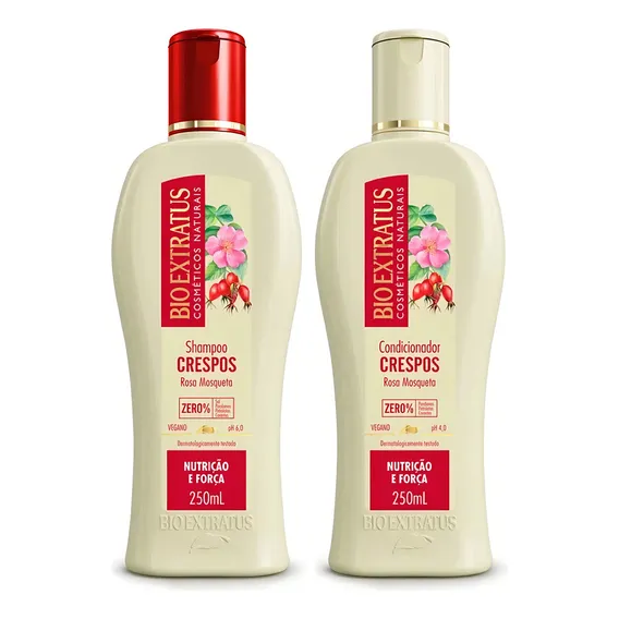 Bio Extratus Kit Shampoo e Condicionador Crespos 250ml - Bio Extratus Foto 1