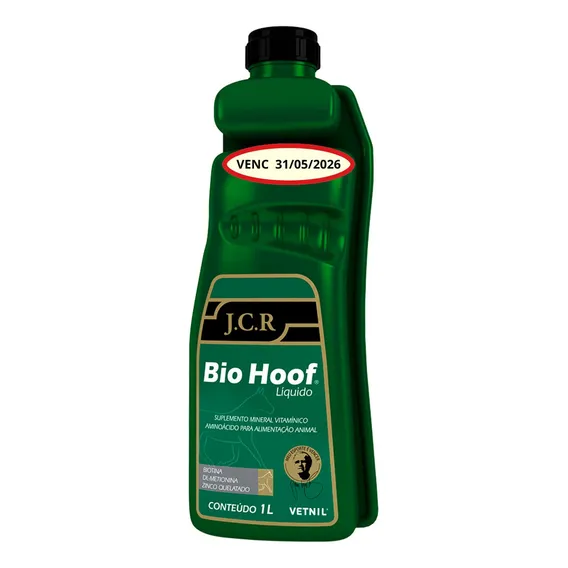 Bio Hoof Jcr 1 Lt Para Cascos Pelos Crina & Calda - Vetnil Foto 1