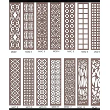 Biombo 4 Folhas 172x180cm Mdf Modelo 27 Branco Foto mini 4