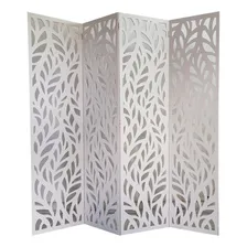 Biombo 4 Folhas 172x180cm Mdf Modelo 27 Branco Foto mini 1