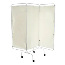 Biombo Triplo Pintura Em Epóxi Com Rodízios Foto  mini 1
