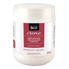 Biosoft Creme Massagem Corporal Pimenta Negra 680g Foto mini 1