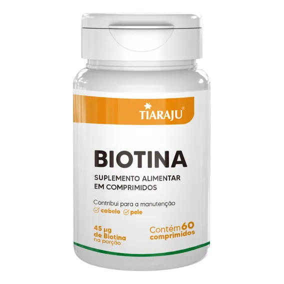 Biotina 45mcg Com 60 Comprimidos Tiaraju Foto 1