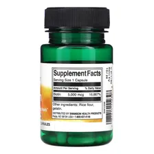 Biotina 5000mcg Swanson 30 Capsulas Foto mini 2