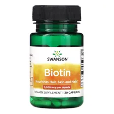 Biotina 5000mcg Swanson 30 Capsulas Foto mini 1