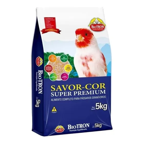 Biotron Farinhada Para Canário Savor Cor 5kg Foto 1