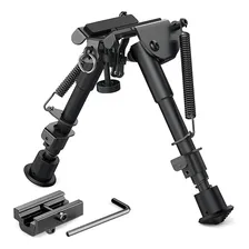 Bipé BiPod Tático Retrátil Rifle Sniper Carabina Airsoft Dmr Foto  mini 1