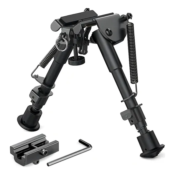 Bipé BiPod Tático Retrátil Rifle Sniper Carabina Airsoft Dmr Foto 1