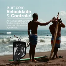 Biquilha Future Preta 2 Quilhas Laterais Surf Fishboard Retro Bi-quilha Fish Future Sb2 Soul Fins Par de Quilhas Com Estojo Quilhas Injetadas Rígidas Surf Foto mini  2