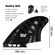 Biquilha Future Preta 2 Quilhas Laterais Surf Fishboard Retro Bi-quilha Fish Future Sb2 Soul Fins Par de Quilhas Com Estojo Quilhas Injetadas Rígidas Surf Foto mini 4