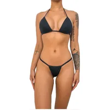 Biquíni Fita + Parafina Bronzeadora Lorkin - Preto Foto mini 4