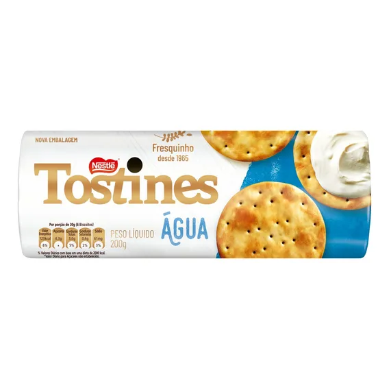 Biscoito Água Tostines Pacote 200g Foto 1