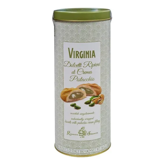 Biscoito Amaretti Com Creme De Pistache Virginia 160g Foto 1