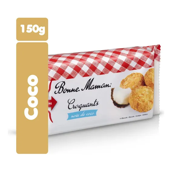 Biscoito Cookies Sabor Coco 150g Bonne Maman Foto 1