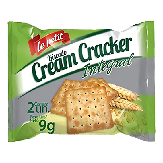 Biscoito Cream Cracker Integral SachĂȘ 180un Recepção Clinica Foto 1
