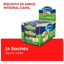 Biscoito De Arroz Integral Caixa Com 24 Pacotes Total 432g Foto mini 3