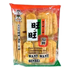 Biscoito De Arroz Salgado Tenka Want Want 92g Foto mini  2
