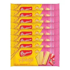 Biscoito Mini Wafer Morango Bauducco 30g - Caixa C/ 96 Un Foto  mini 1