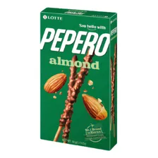 Biscoito Palito Pepero Sabor Almond E Chocolate Lotte 32g Foto mini  2