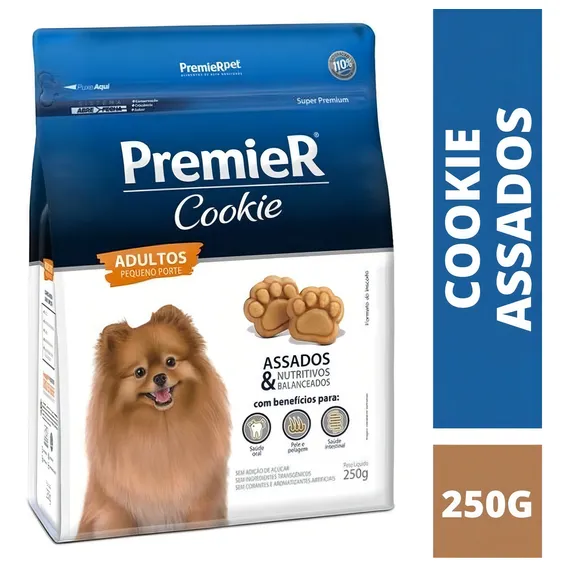 Biscoito Premier Pet Cookie Para Cães Adultos Raças Pequenas Foto 1