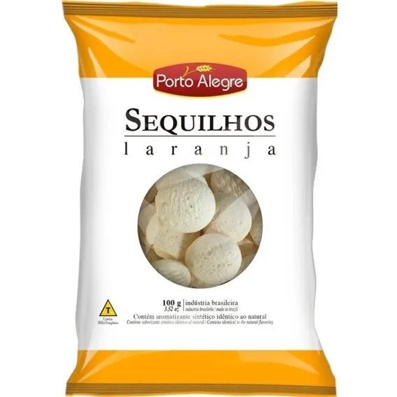 Biscoito Sequilhos Laranja Porto Alegre 100 Grs Foto 1
