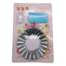 Bisnaga Decorador Confeiteiro Bolo Profissional 22 Bicos Foto mini 1