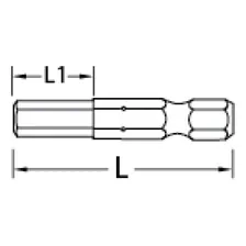 Bits Allen Com Encaixe De 1/4 De 6 Mm 684r50 - Gedore Foto mini 2