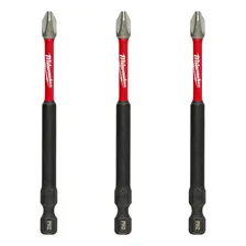 Bits Ph2 Milwaukee Shockwave Longo (3 Peças) 89mm Foto mini 1
