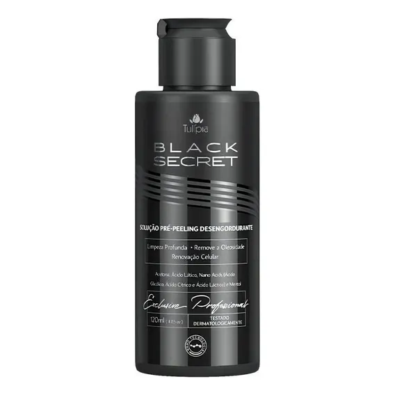 Black Secret Solução Pré-peeling Desengordurante 120ml Foto 1
