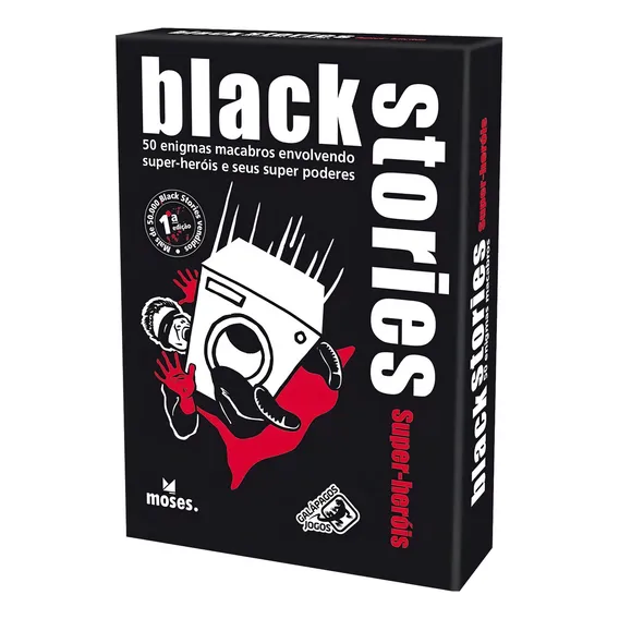 Black Stories Super-her贸is - Jogo De Cartas, Gal谩pagos Foto 1